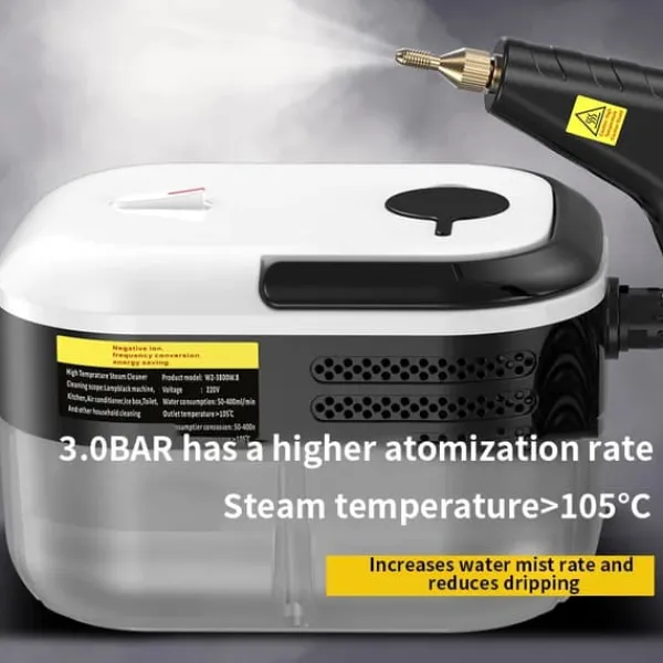 Damprenser - Håndholdt - 1500 W - Højtryk - Opvarmning ca. 2 min - 220 V EU-stik - Til hjem, bil, køkken, aircondition