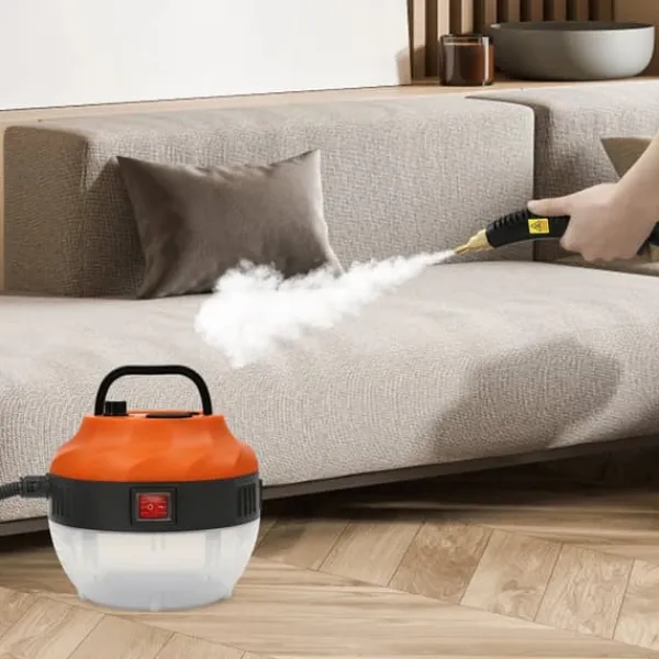 Damprensere>Damprenser 1600 W, 6 justerbare trin, anti-dryp kontraventil, 5,5 bar, flere børster, 220 V EU-stik, til hjem og erhverv