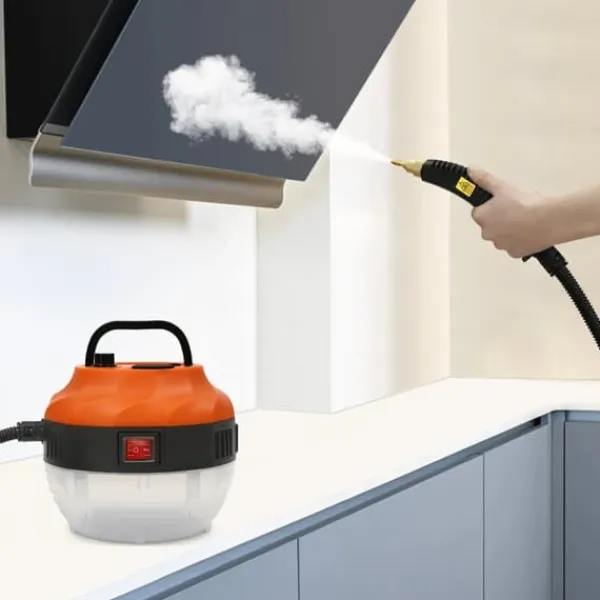 Damprensere>Damprenser 1600 W, 6 justerbare trin, anti-dryp kontraventil, 5,5 bar, flere børster, 220 V EU-stik, til hjem og erhverv