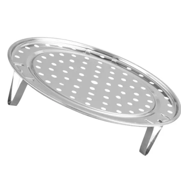 Damprist med aftageligt ben Dampbakke i rustfrit stål Stativ til brødbagning Køkkenredskab 22 cm Hot
