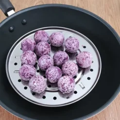 Damprist med aftageligt ben Dampbakke i rustfrit stål Stativ til brødbagning Køkkenredskab 22 cm Hot