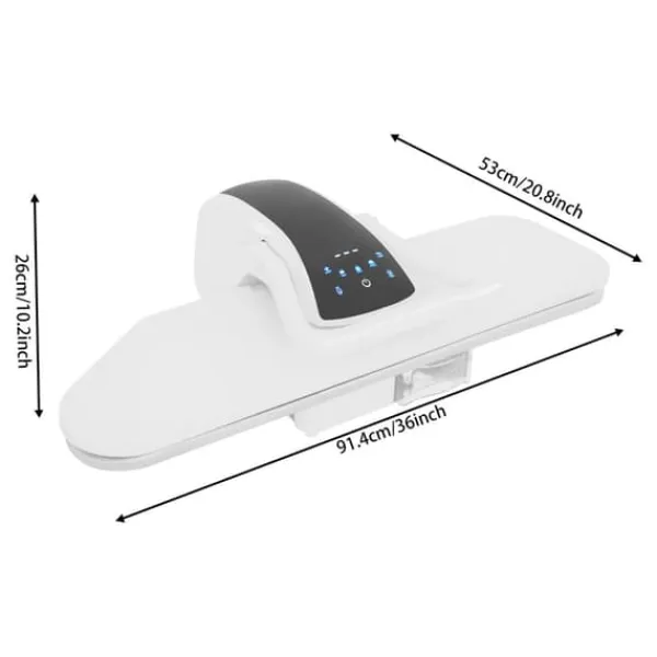 Damppresser>Dampstrygepresse - Bordmodel - 2200 W - Intelligent styring - Professionel - Aluminiumsplade - Hvid