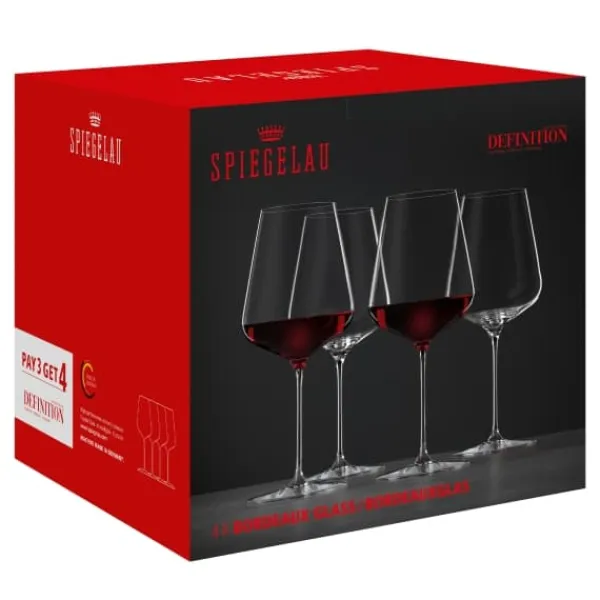 Definition Wine Glass Bordeaux 75cl, 4-pack - Spiegelau Hot