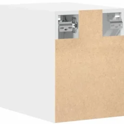 Dekorativt vægskab i konstrueret træ - Opbevaringsløsning | Størrelse: 30x42,5x40 cm | Farve: Hvid Hot