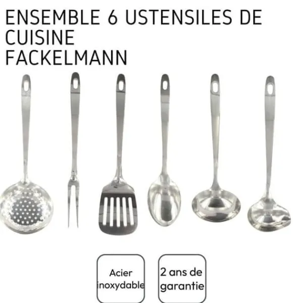 6-delat köksredskapsset - FACKELMANN - Oxford - Rostfritt stål Discount
