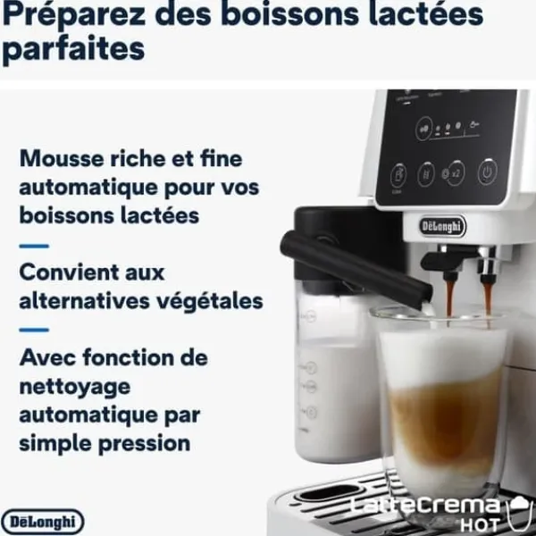 Kaffemaskiner Til God Kaffe>DELONGHI ECAM220.61.W kvarn espressomaskin - rostfritt stål