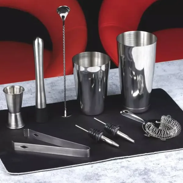 9-delt cocktail bartender sæt. KINGHOFF KH-1708 Shaker Online