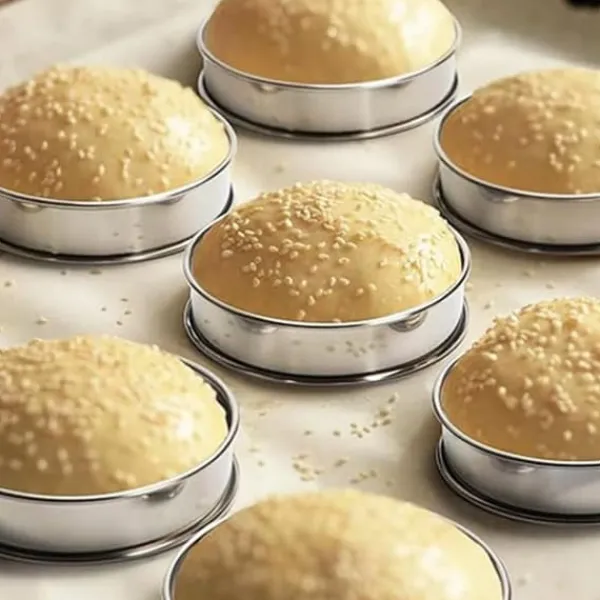 Bagning>6-delte scone ringe, bageringe rustfri stål engelske muffinringe dobbelt volumen nem at fjerne gør-det-selv-ring mousse kageform muffinringe velegnet | CDON