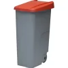Skraldespande & Papirkurve>Denox Container Med Hjul 23450.254 110l Transparent