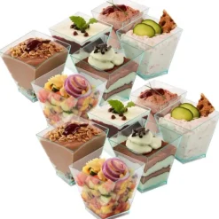 Dessertbæger minibeholdersæt med 12 stk. 120 ml Hot