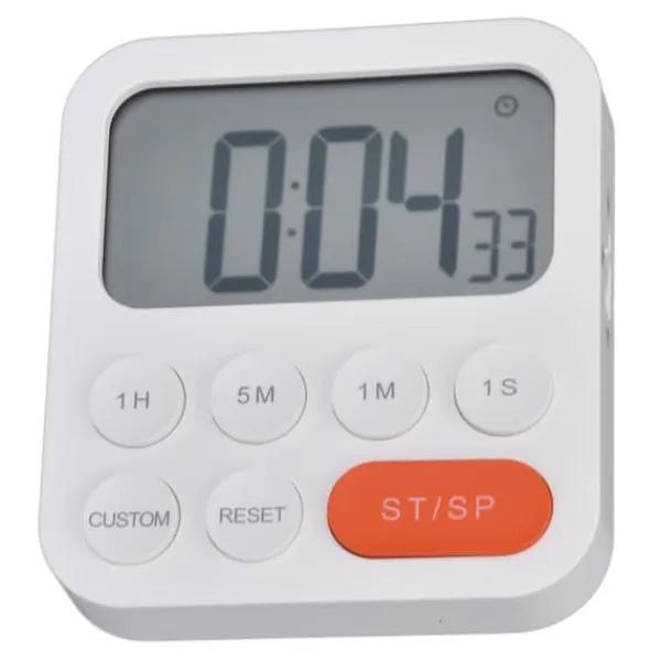Æggeure>Digital Køkken Timer 3 Gear Justerbar Magnetisk Nedtælling Timer Madlavning Study Timer til soveværelse