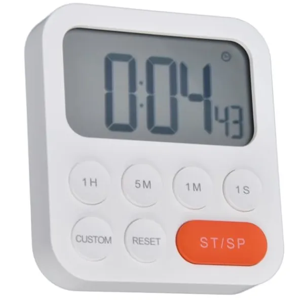 Æggeure>Digital Køkken Timer 3 Gear Justerbar Magnetisk Nedtælling Timer Madlavning Study Timer til soveværelse