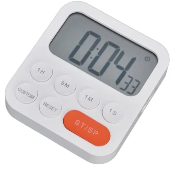 Æggeure>Digital Køkken Timer 3 Gear Justerbar Magnetisk Nedtælling Timer Madlavning Study Timer til soveværelse