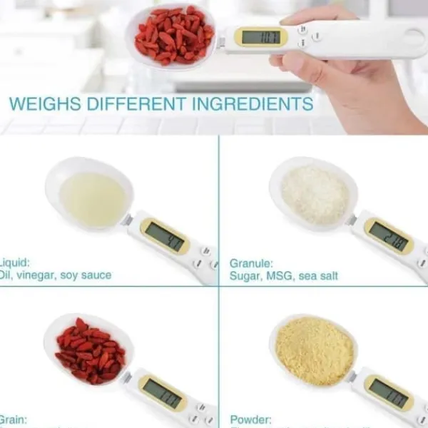 Digital køkkenbølge med ske Scoop Spoon Wave 500G/0,5 g madlavning Best