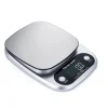 Køkkenvægte>Digital køkkenvægt 5 kg/0,1 g - Præcis måling med LCD-display og rustfri stålplatform