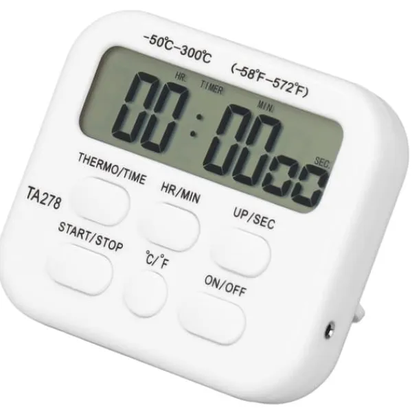 Køkkentermometre>Digital kökstermometer högkänslig multifunktionell termometer med sondlarmfunktion för grillning av bakning