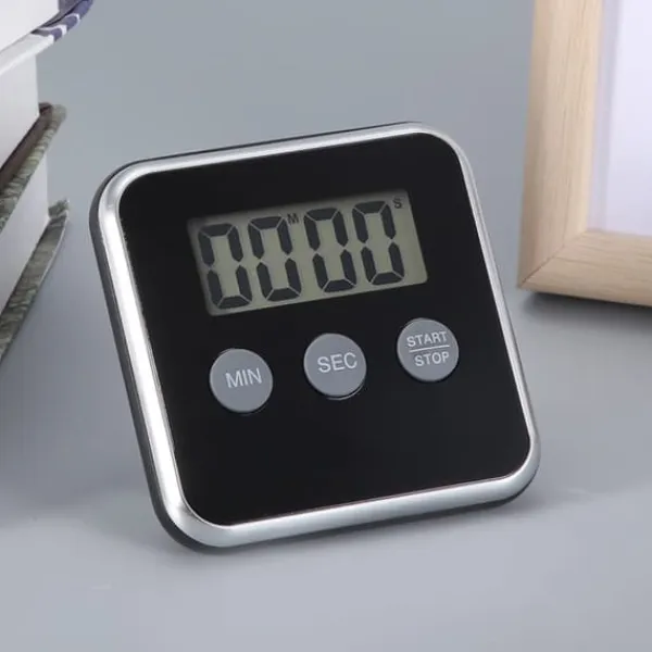 Æggeure>Digital Mini Timer Høj Alarm Magnetisk Køkken Madlavning Nedtælling