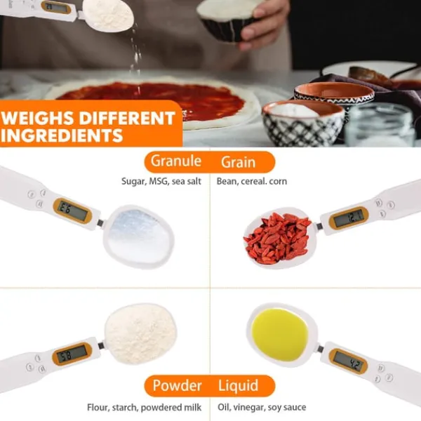 Digital skevægt 500 g / 0,1 g Hvid Clearance