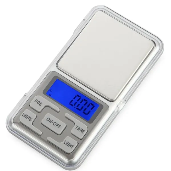 Køkkenvægte>Digital smykkeskala 500g/0,1g med baggrundsbelyst LCD-skærm