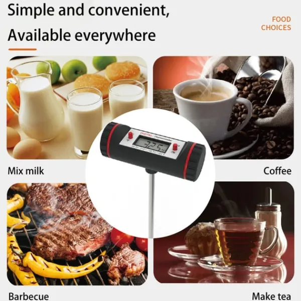 Køkkentermometre>Digitalt madtermometer til madlavning og grill i køkkenet
