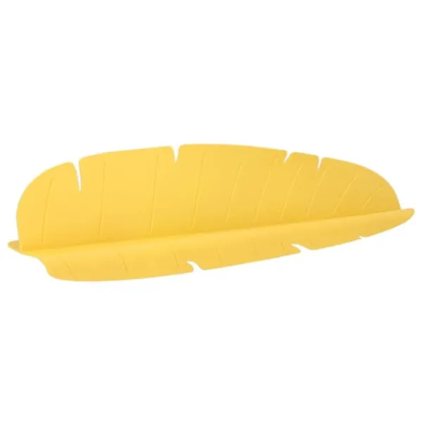 Måtter & Gitter Til Køkkenvaske>Diskbänk Vattenstänkskydd Elastisk Återanvändbar Bananblad Vattendiskbänk Stänkskydd för disk Grönsaker tvättning gul