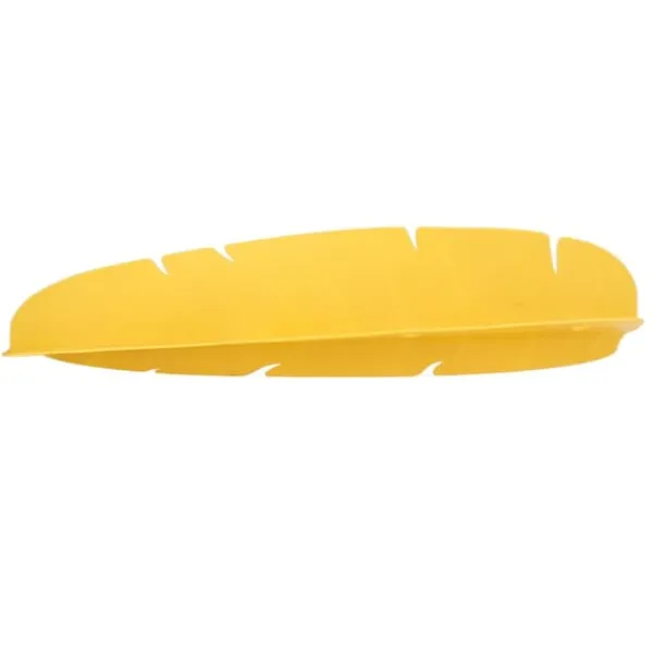 Måtter & Gitter Til Køkkenvaske>Diskbänk Vattenstänkskydd Elastisk Återanvändbar Bananblad Vattendiskbänk Stänkskydd för disk Grönsaker tvättning gul