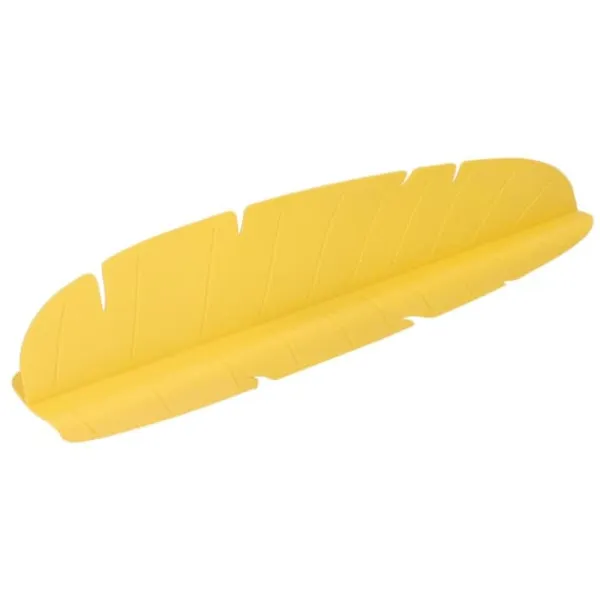 Måtter & Gitter Til Køkkenvaske>Diskbänk Vattenstänkskydd Elastisk Återanvändbar Bananblad Vattendiskbänk Stänkskydd för disk Grönsaker tvättning gul