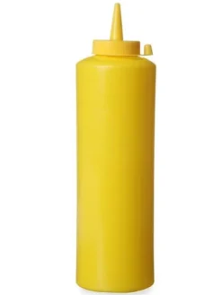 Saucekander>Dispenserbeholder til kolde saucer 0,7l. gul - Hendi 557907
