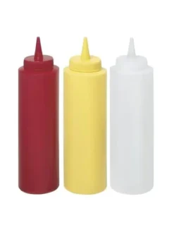 Saucekander>Dispenserbeholder til kolde saucer 0,2l. rød - Hendi 558010
