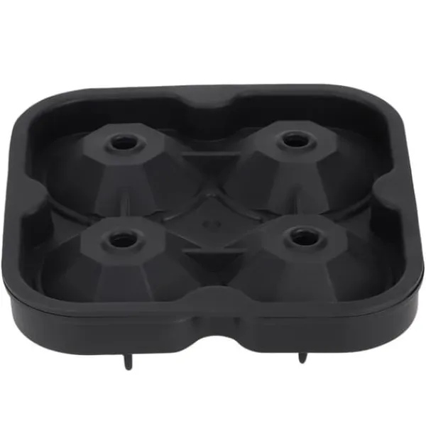 Isforme>DIY Diamant isterningform - 4 steder, sort