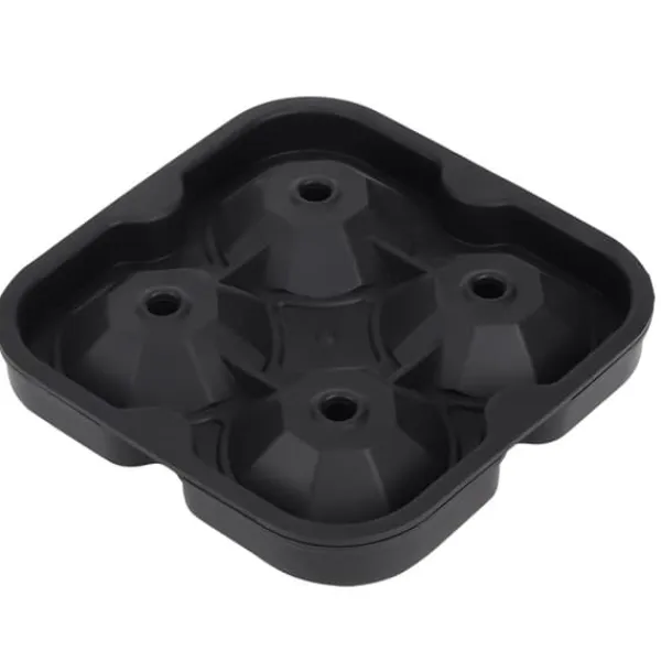 Isforme>DIY Diamant isterningform - 4 steder, sort