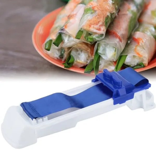 Sushimåtter>DIY Plastic Grøntsagskødrulleværktøj Sushi Maker Laver Hjemmekøkkenværktøj (S)