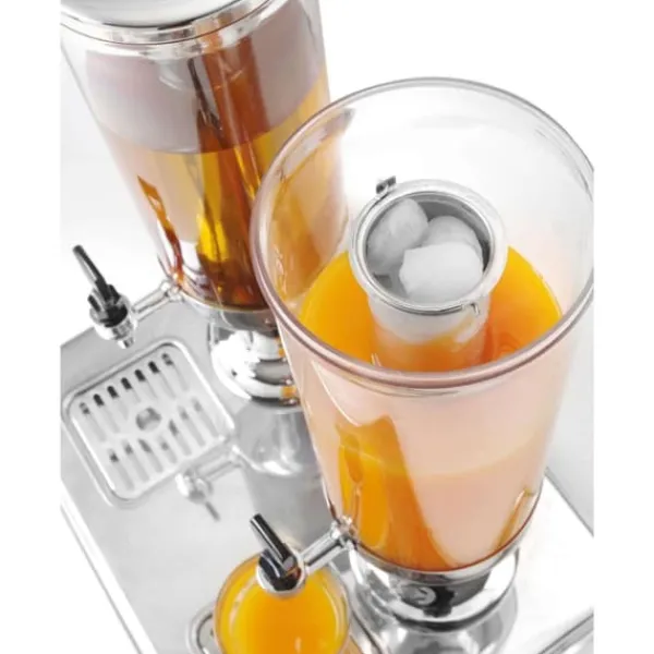 Drikkevareautomater>Dobbelt dispenser til juice, afkølede drikke, 2 x 3L