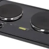 Dobbelt Hob Elektrisk Komfur, Dobbelt Kogezone, 6 Temperaturindstillinger, Bærbart Design Outlet