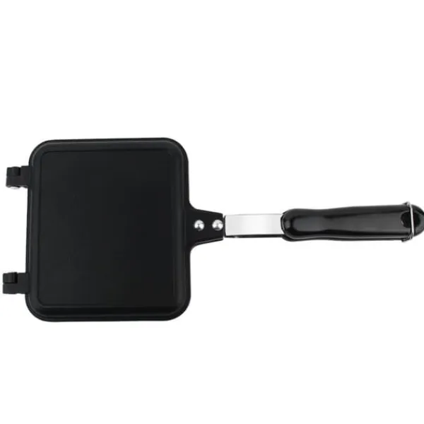 Brødristere, Raclettegrills Og Sandwichtoastere>Dobbeltsidet non-stick stegepande vaffeljern til kage, toast og sandwich