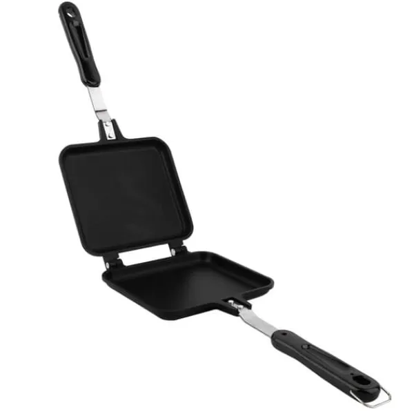 Brødristere, Raclettegrills Og Sandwichtoastere>Dobbeltsidet non-stick stegepande vaffeljern til kage, toast og sandwich