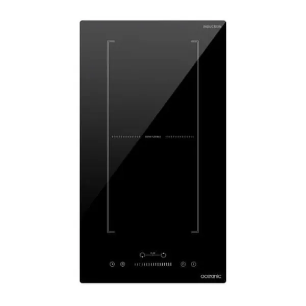 Domino induktion indbygget - OCEANIC - OCEATI2Z2BF - 2 brændere med fleksibel zone - 3600 W - Sort Sale