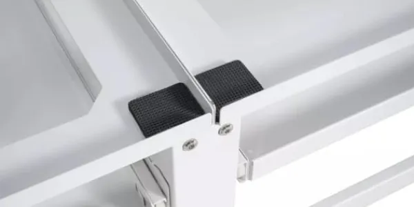 Vaskemaskiner>Double Washing Machine Base Stand - White Metal - Holds 2 Appliances, with Storage Drawers