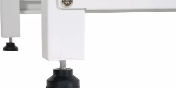 Vaskemaskiner>Double Washing Machine Base Stand - White Metal - Holds 2 Appliances, with Storage Drawers