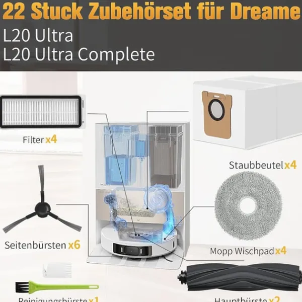 Støvsugertilbehør>Dreame L10s Ultra / Xiaomi-seriens tilbehørssæt