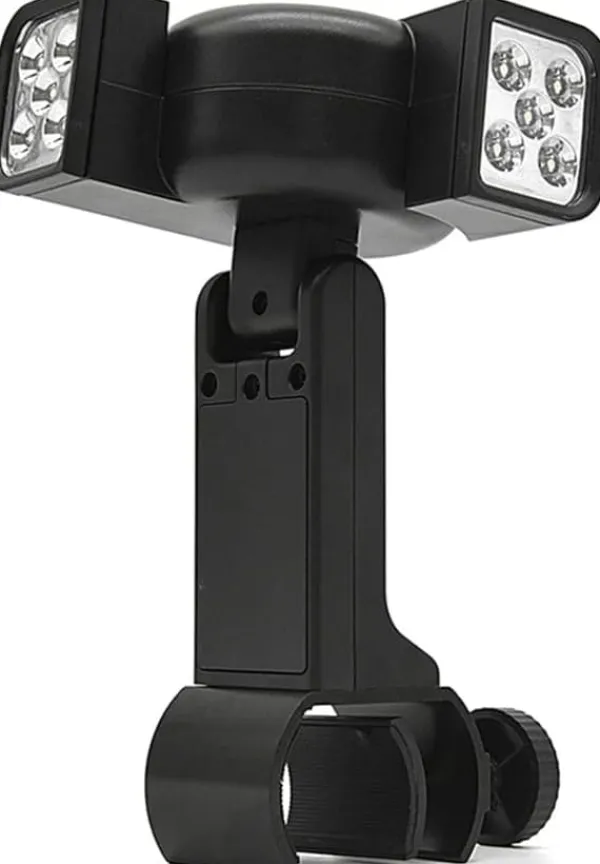 Drejelig dobbelt grill og cykellygte – LED-lys med to hoveder til grill og cykel Online