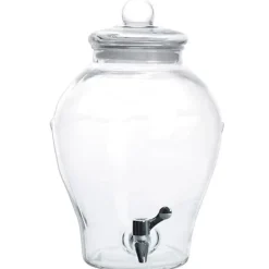 Drikkevareautomater>Drikke dispenser, glas, 23x35 cm, genanvendelig, sikker låg, bred åbning
