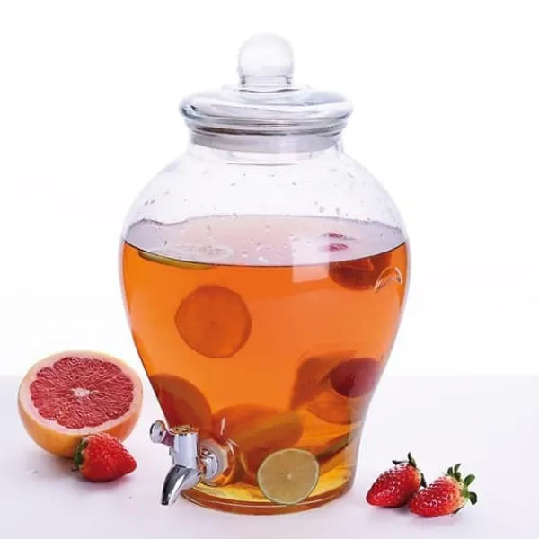 Drikkevareautomater>Drikke dispenser, glas, 23x35 cm, genanvendelig, sikker låg, bred åbning
