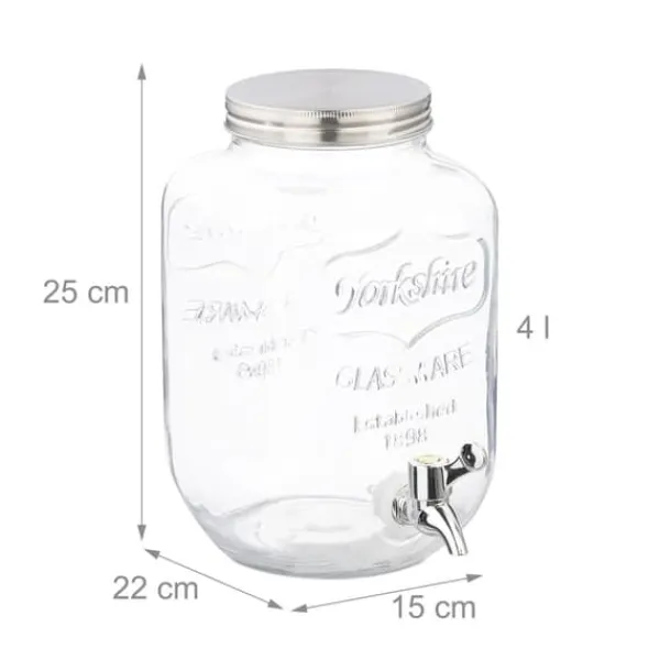 Drikkevareautomater>Drikkeautomat sæt, 25x15x22 cm, Transparent