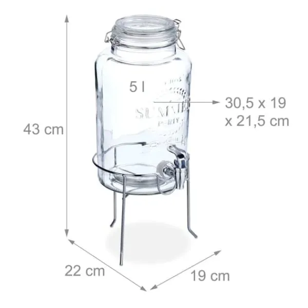 Drikkevareautomater>Drikkeautomat, 43x19x22 cm, Transparent