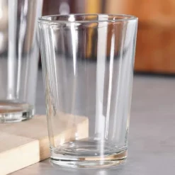Drikkekrukke med hane og guldfod 5,5 l + 12 glas 200 ml Hot