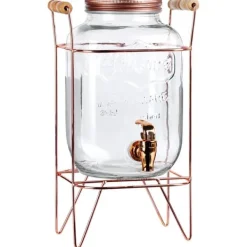 Drikkekrukke med hane og guldfod 4,2 l Discount