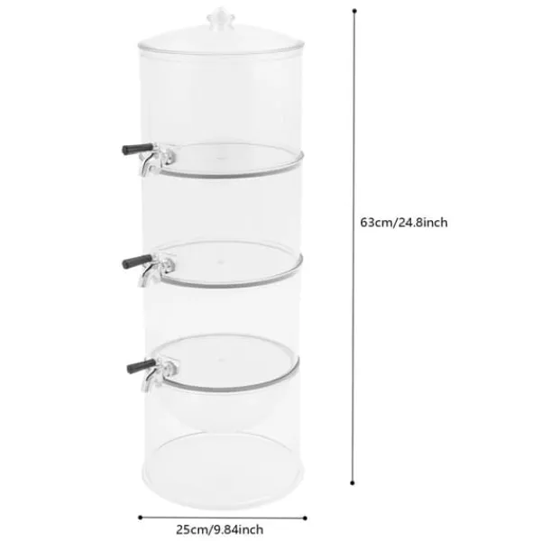 Drikkevarebeholder, 3-lags design, iskammerfunktion,Klar Clearance