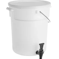 Drikkevaredispenser 5 gallon, plastikjuicedispenser med tap og låg, iste-limonadesaftvandsdispenser til fester, holdbar og praktisk