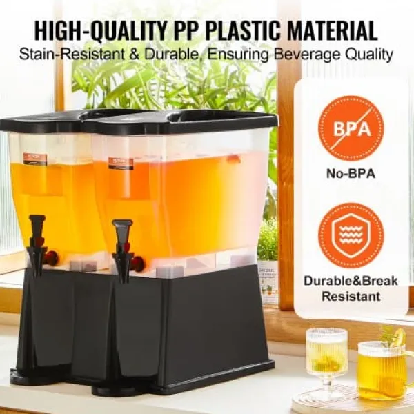 Drikkevareautomater>Drikkevaredispenser, 45x41.5x53 cm, plast, med stativ og tappehane